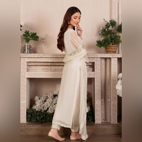 AGHA JAAN PAKISTANI DESIGNER FORMAL DRESS 3 PIECE - Picture 3 of 11